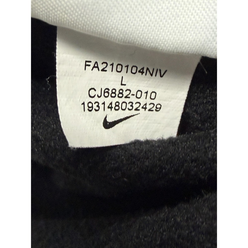 Nike Therma-FIT Pants Boys Large Black Big Swoosh Fleece Sweatpants CJ6882-010 - Picture 8 of 8